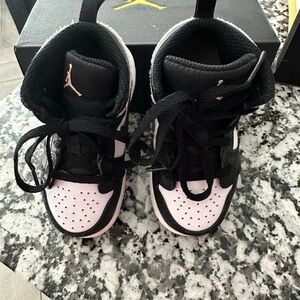 Jordan Kids Black and White Shoes